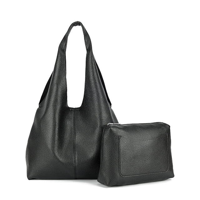 Slouch Shoulder Bag in Black