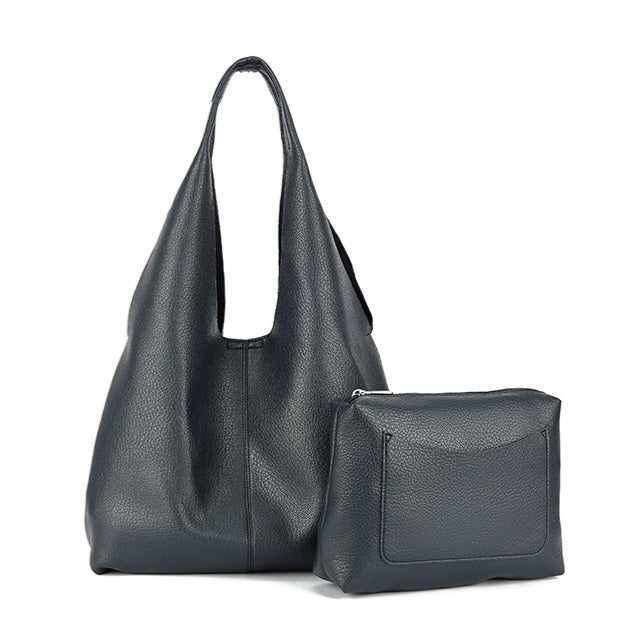 Slouch Shoulder Bag in Navy
