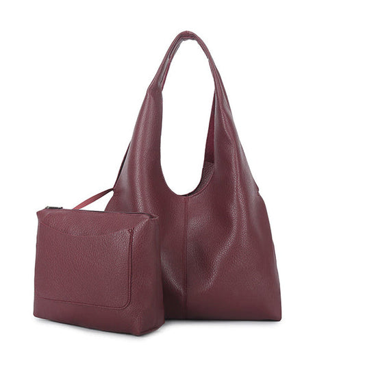 Slouch Shoulder Bag in Fig