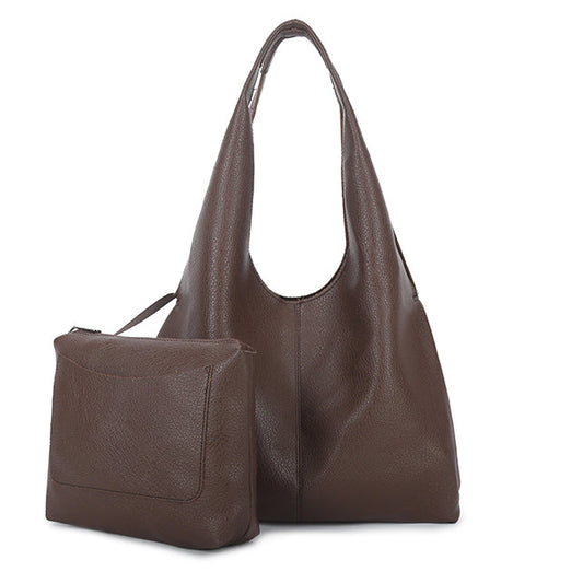 Slouch Shoulder Bag in Coffee
