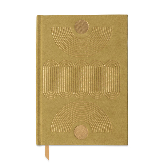 Suedette Hard Cover Radiant Journal - Avocado