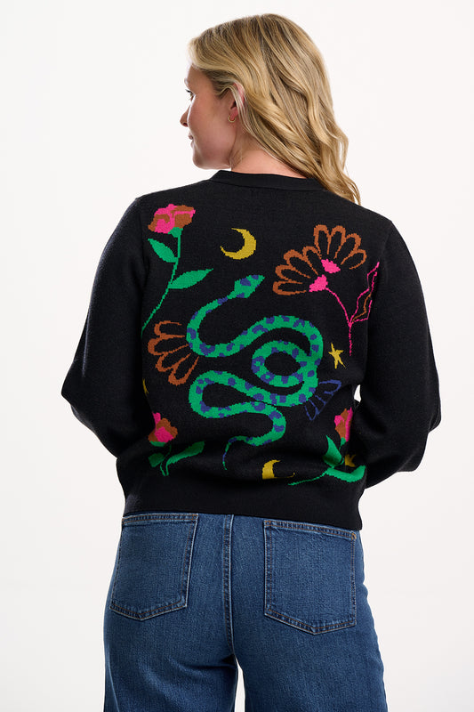 Sugarhill Brighton Adrian Snake Floral Cardigan