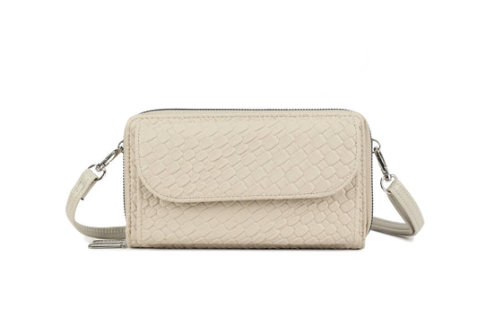 Poppy Cross Body Bag in Stone