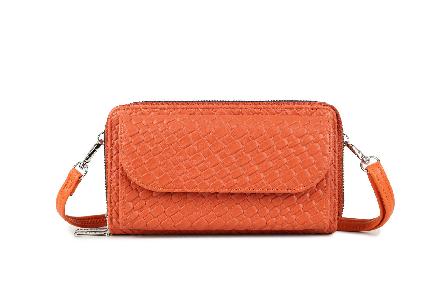 Poppy Cross Body Bag in Bonfire Orange
