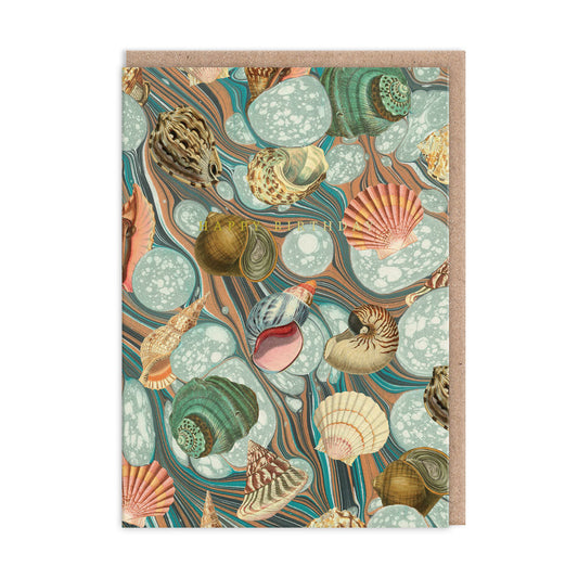 Marble Shell Birthday Card