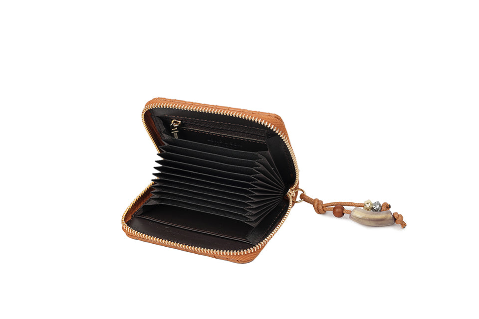 Poppy purse in Bonfire Orange