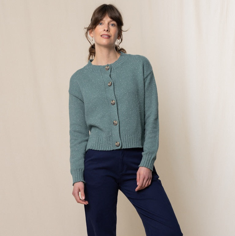 Lily & Me June Cardigan in Duck Egg