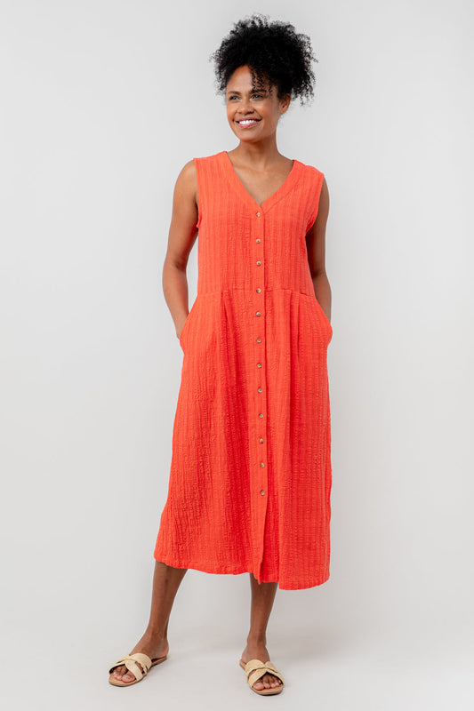 Lily & Me Sundown Dress in Coral