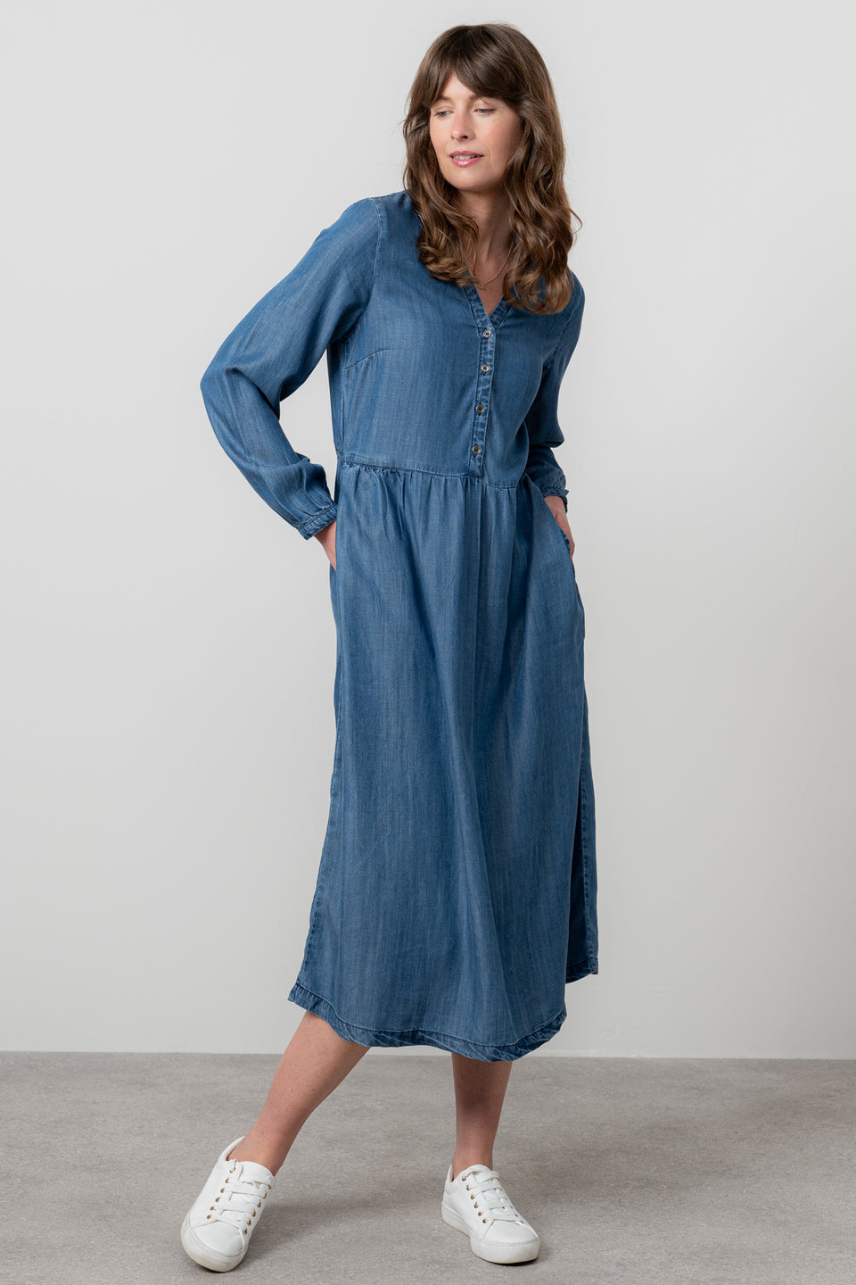 Lily & Me Ellington Tencel Denim Midi Dress