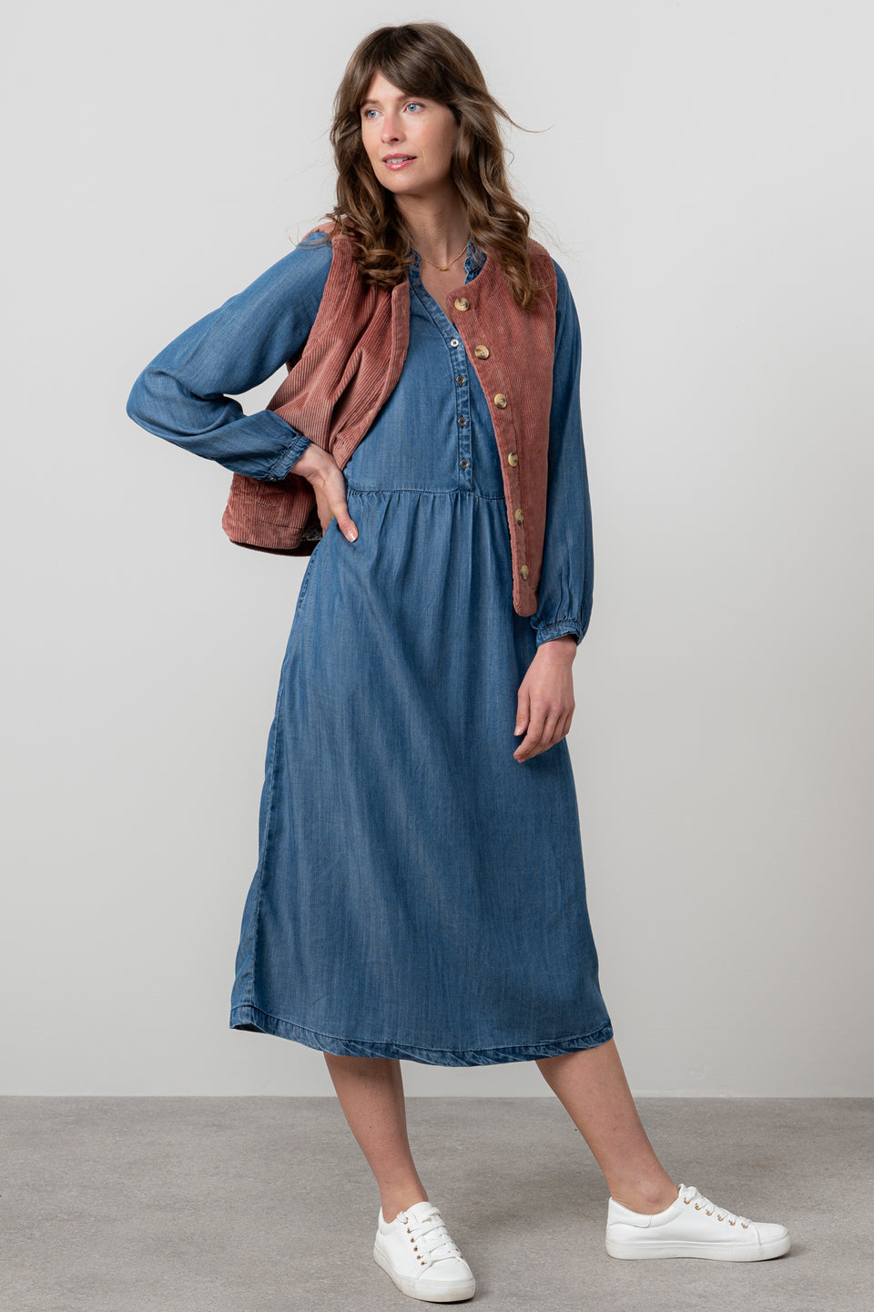 Lily & Me Ellington Tencel Denim Midi Dress