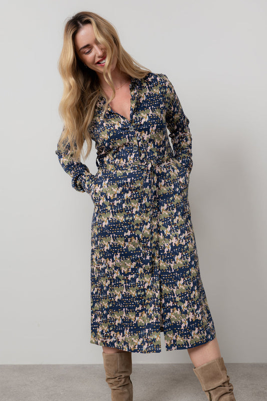 Lily & Me Anya Midi Clover Shirt Dress