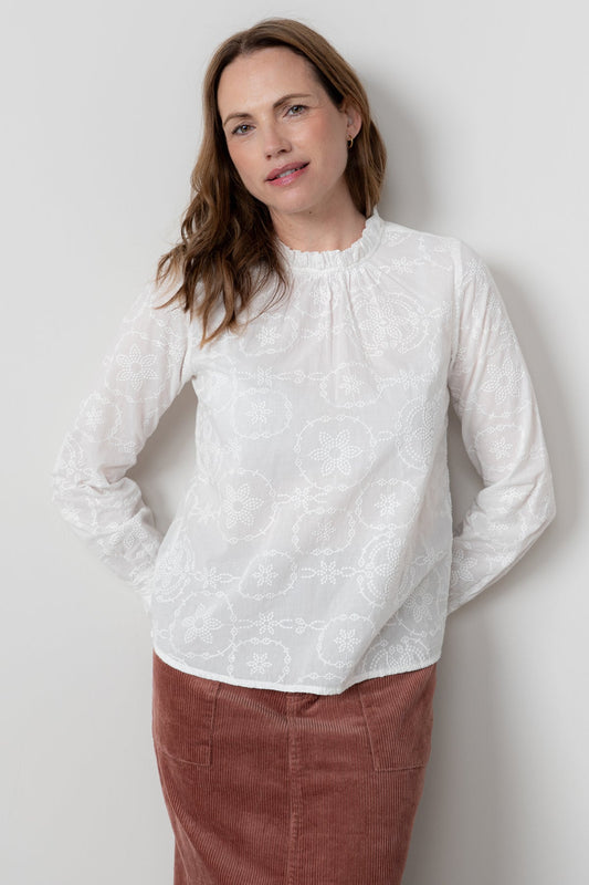 Lily & Me Fiona Embroidered Blouse