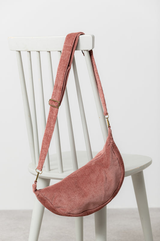 Lily & Me Jumbo Cord Sling Bag in Antique Rose