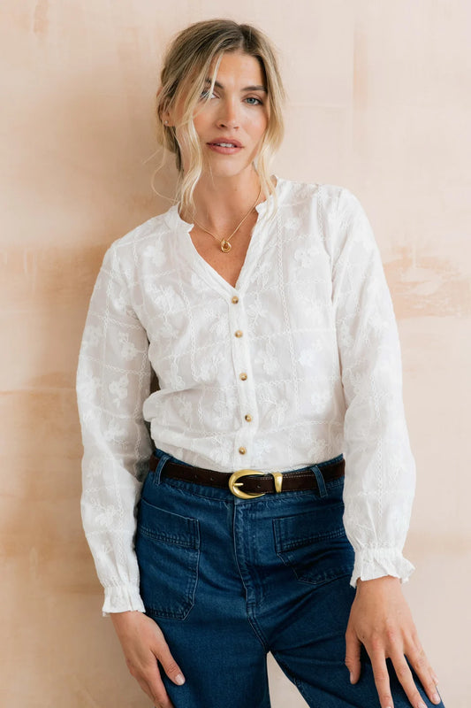 Lily & Me Pintail Embroidered Blouse
