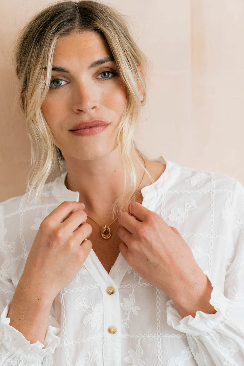 Lily & Me Pintail Embroidered Blouse