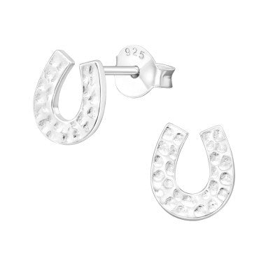 Ophelia Silver Horseshoe Studs