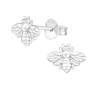 Ophelia Silver Bee Studs