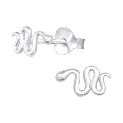 Ophelia Silver Snake Studs