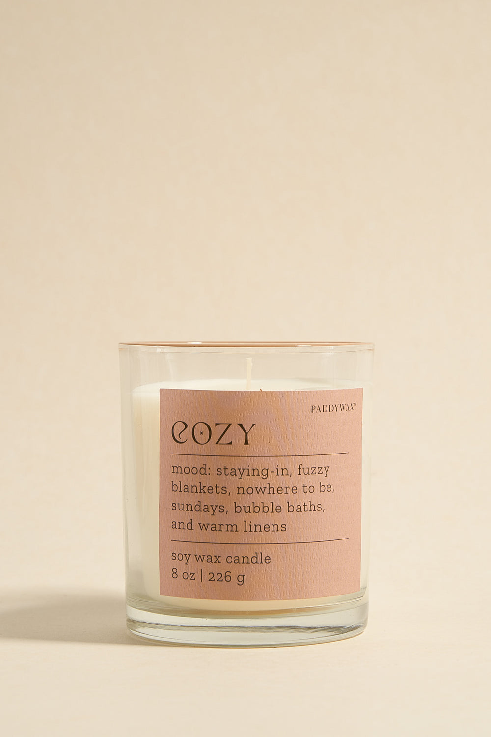 Paddywax Mood Cashmere & French Orris Soy Candle - Cozy
