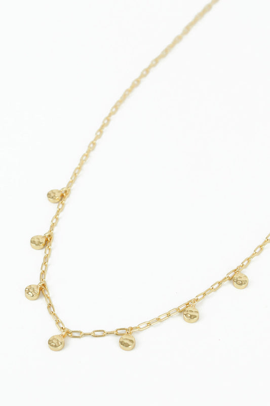 My Doris Mini Hammered Disc Necklace