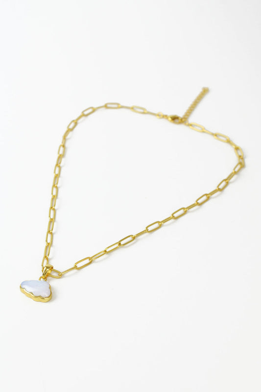 My Doris Opal Fire Cloud Necklace