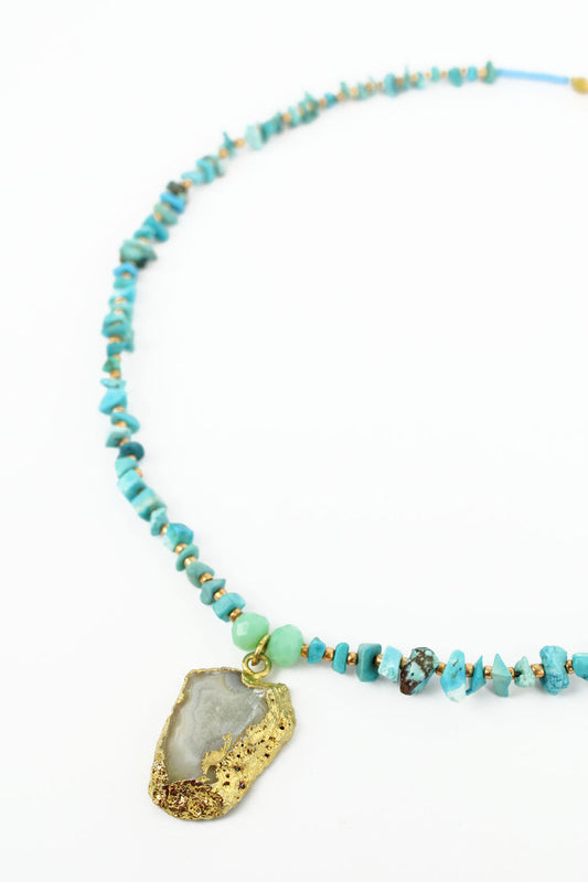 My Doris Turquoise Stone Necklace