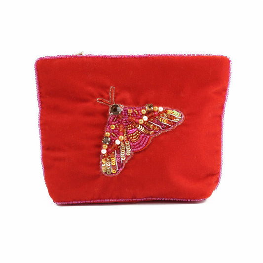My Doris Burnt Orange Moth Small Pouch