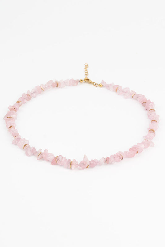 My Doris Pink Stone Necklace