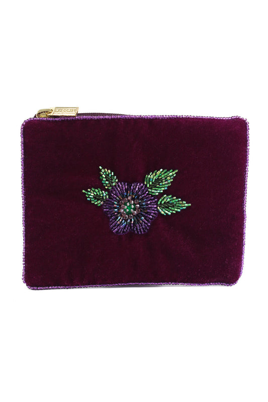 My Doris Purple Flower Small Purse