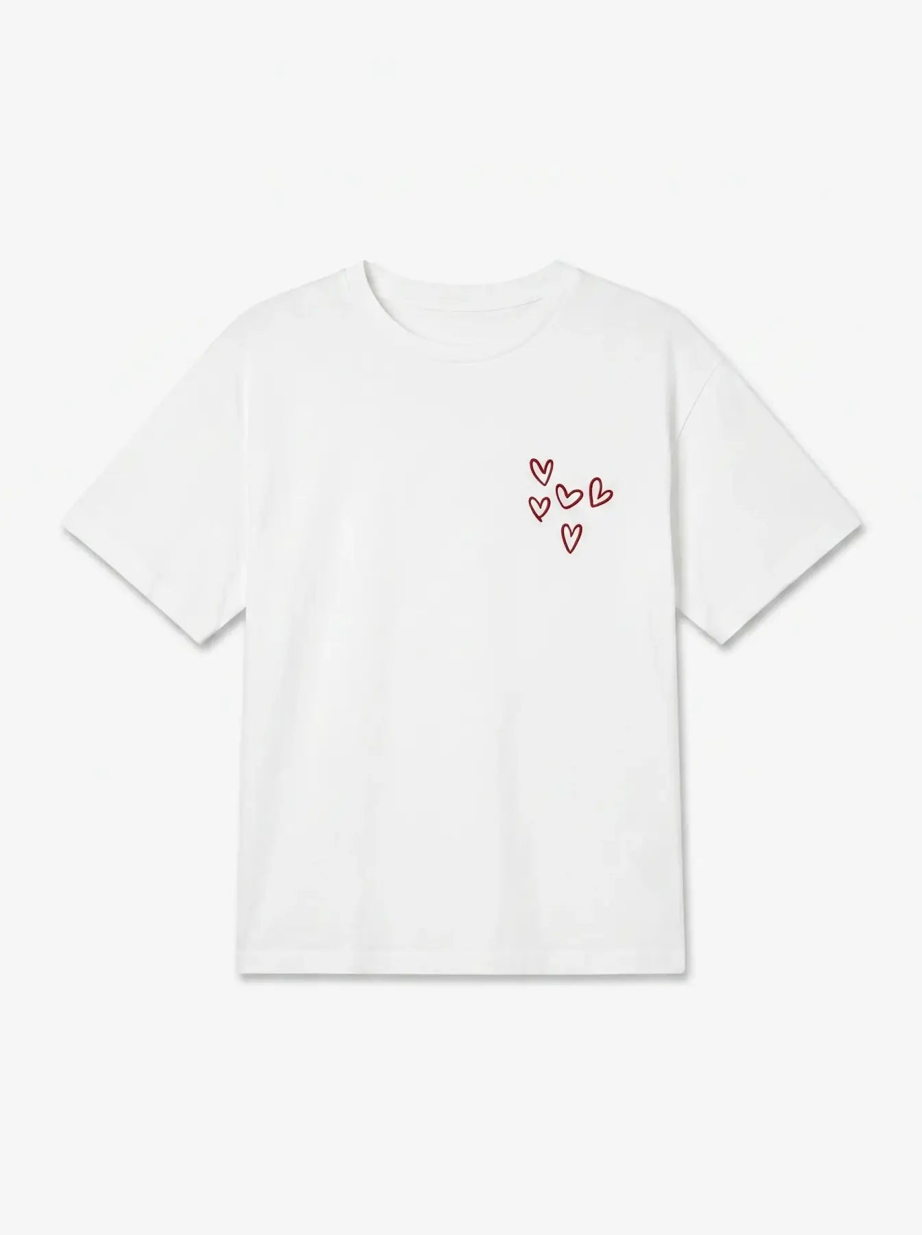 Vero Moda Embroidered Hearts Boxy Tee