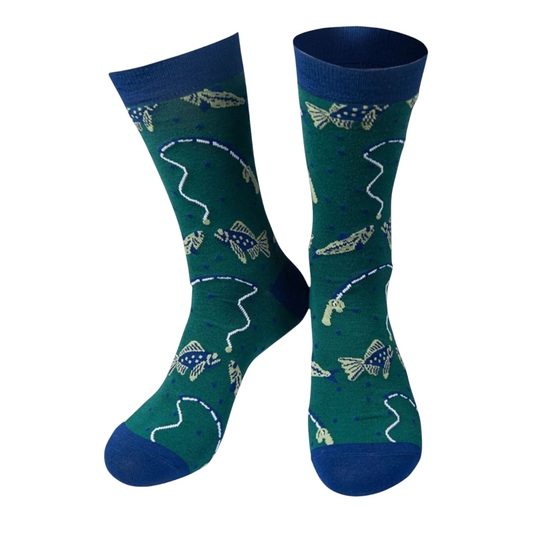 Mens Fishing Bamboo Socks