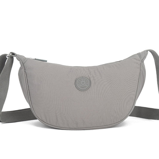 Sling Cross Body Bag Charcoal Grey Badge