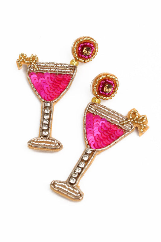 My Doris Strawberry Daiquiri Earrings