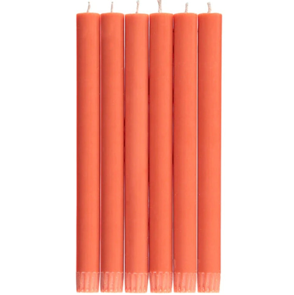 British Colour Standard Eco Dinner Candle in Rust