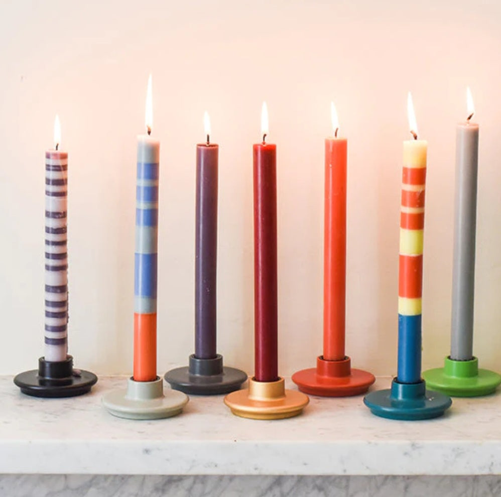 British Colour Standard Eco Dinner Candle in Rust