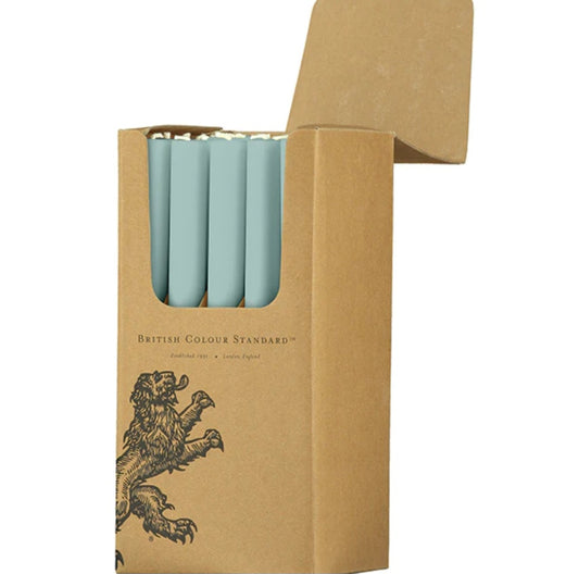 British Colour Standard Eco Dinner Candle in Opaline Green