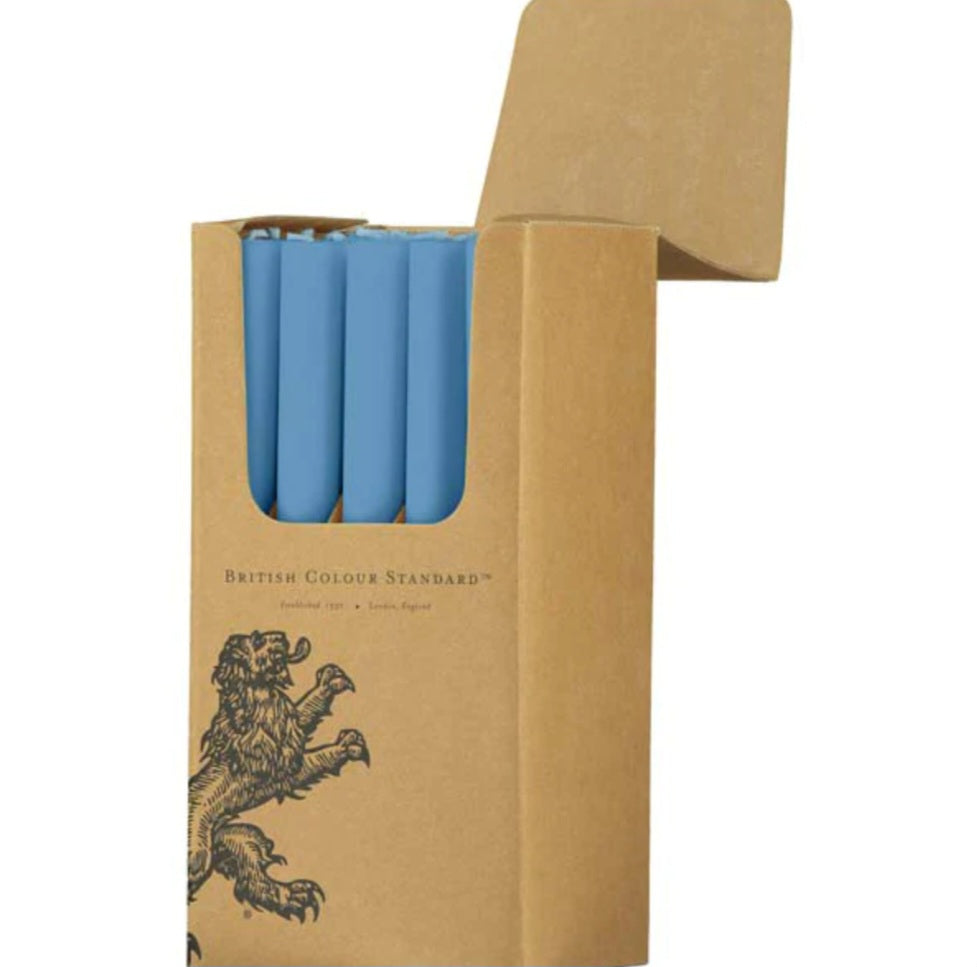 British Colour Standard Eco Dinner Candle in Medici Blue