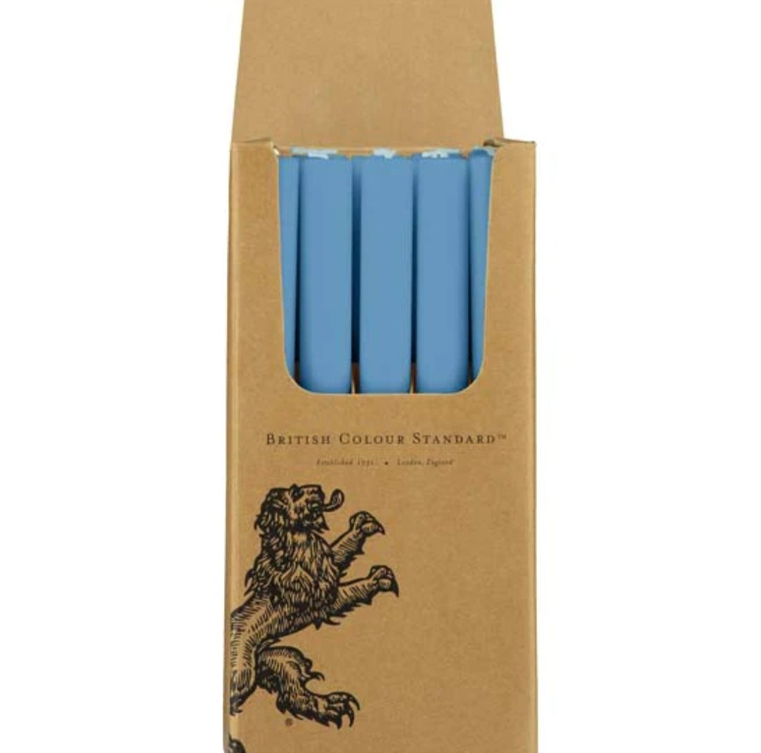 British Colour Standard Eco Dinner Candle in Medici Blue
