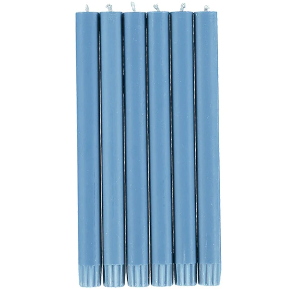 British Colour Standard Eco Dinner Candle in Medici Blue