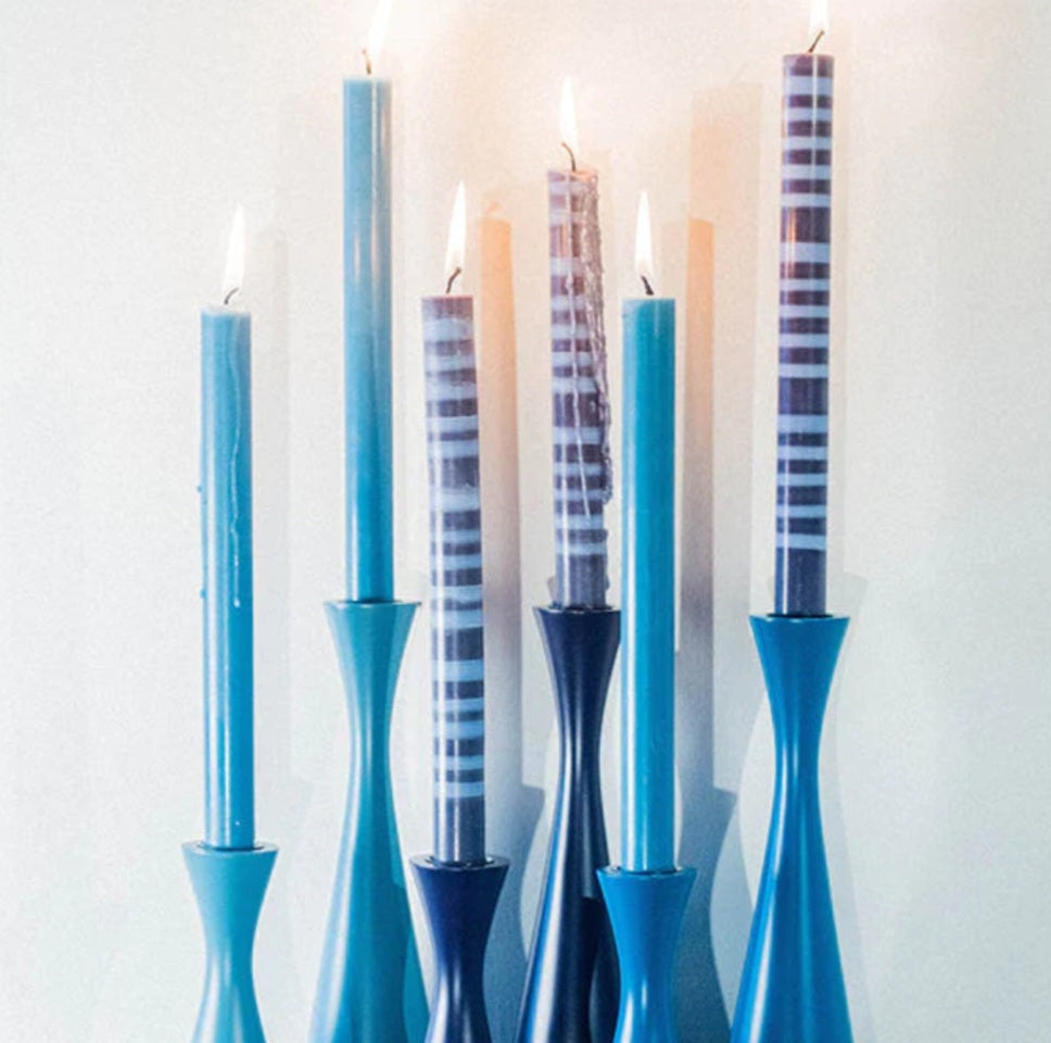 British Colour Standard Eco Dinner Candle in Medici Blue