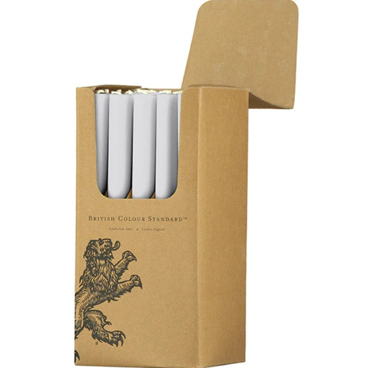 British Colour Standard Eco Dinner Candle in Gull Grey
