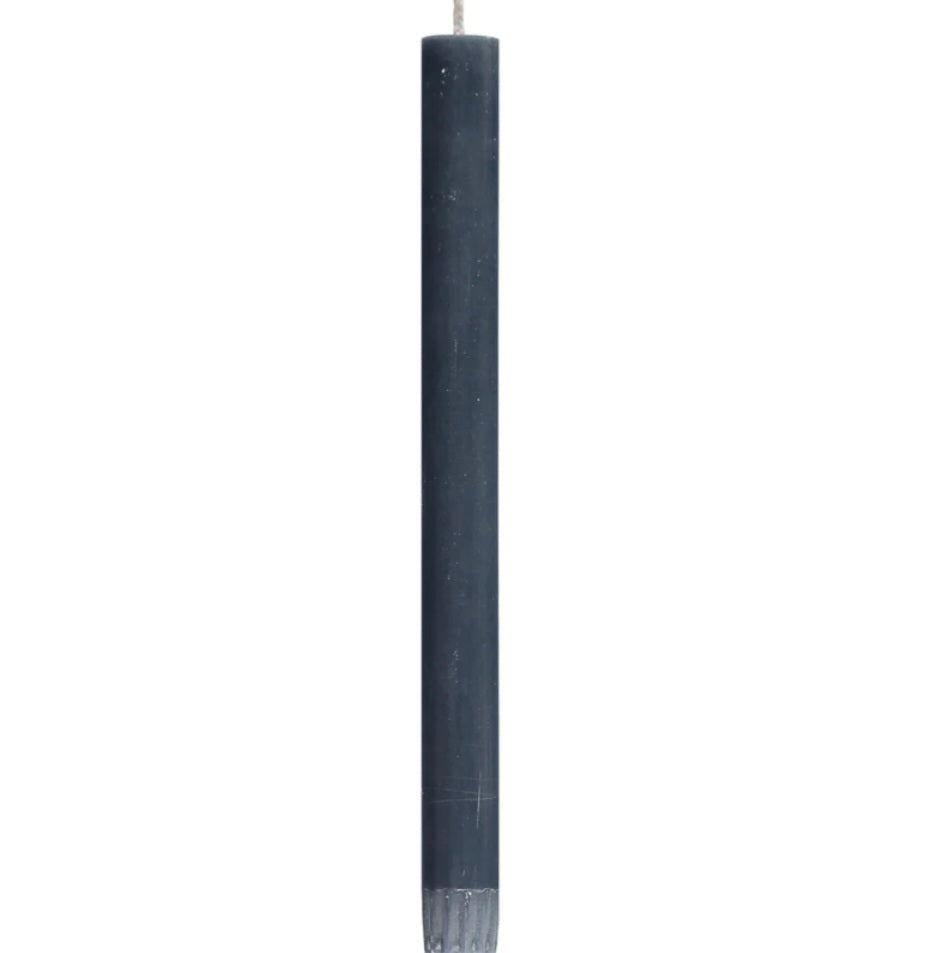 British Colour Standard Eco Dinner Candle in Gunmetal Grey