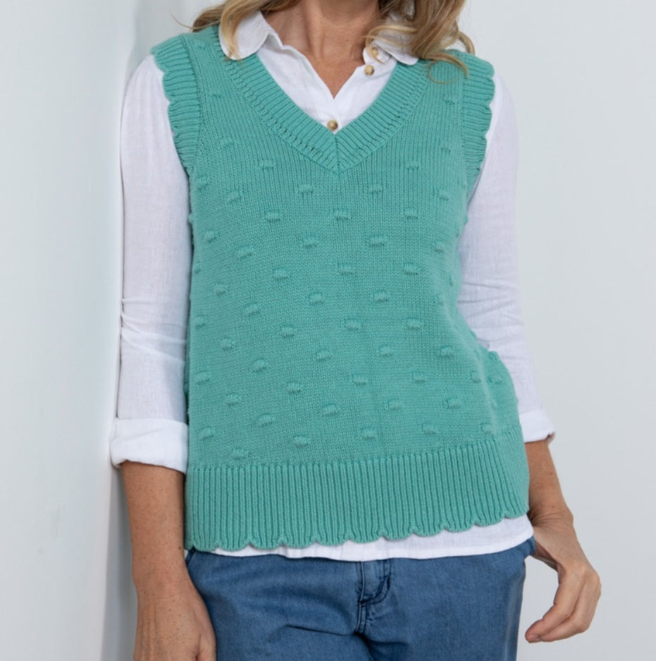 Lily & Me Saffy Tank Top in Sea Green