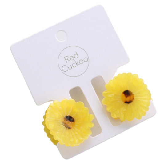 Yellow Daisy Claw Clips