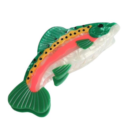 Rainbow Fish Claw Clip
