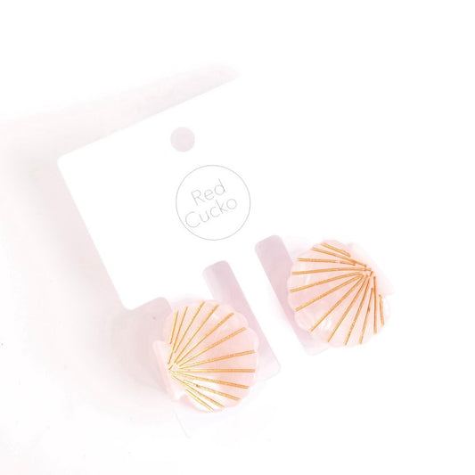 Mini Lilac Shell Claw Clips