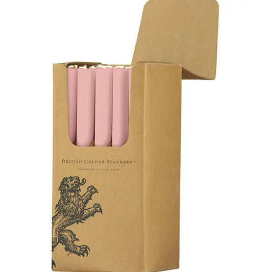 British Colour Standard Eco Dinner Candle in Old Rose