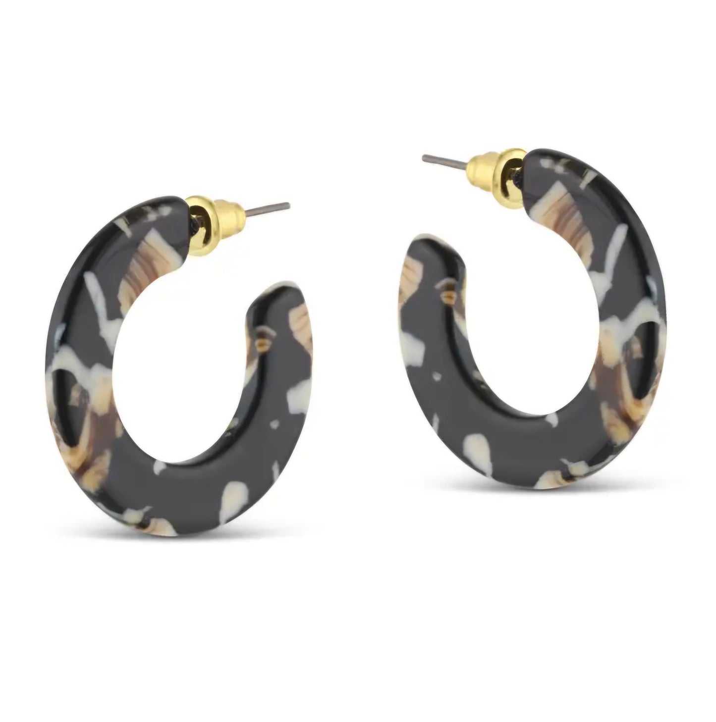 Jessica Resin Hoop Earrings