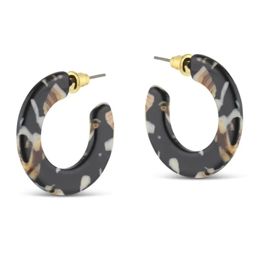 Jessica Resin Hoop Earrings
