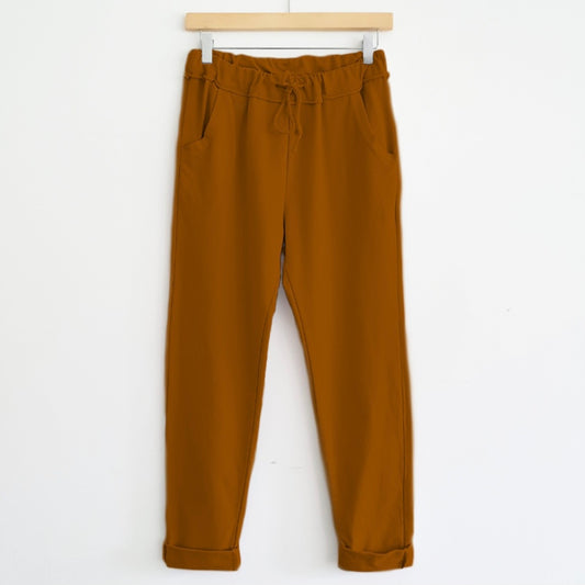 Cotton Lounge Pants in Rich Tobacco